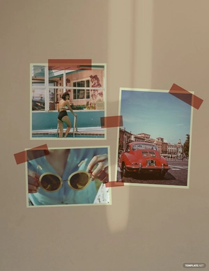 Vintage Photo Collage Template