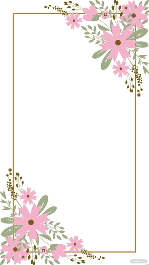 Wedding Floral Background Vector