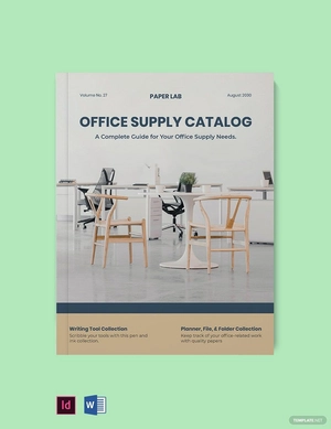 Office Supply Catalog Template