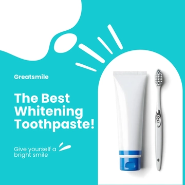 Free Teeth Whitening Linkedin Post Template to Edit Online