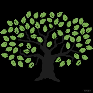 Green Tree Silhouette
