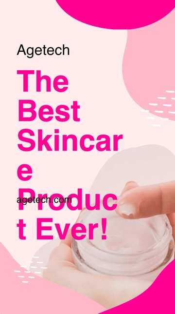 Free Skin Care Whatsapp Post Template to Edit Online