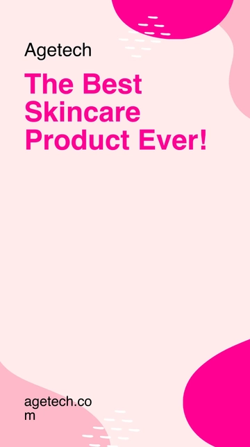 Free Skin Care Snapchat Geofilter Template to Edit Online