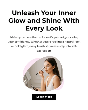 Free Makeup Facebook Post Template to Edit Online