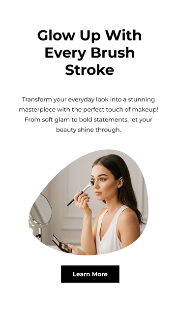 Free Makeup Instagram Story Template to Edit Online
