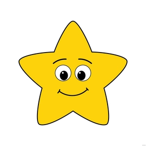 Star Face Clipart