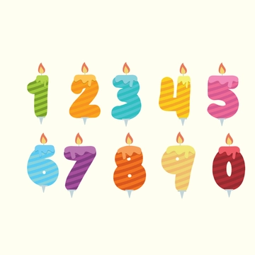 Free Birthday Candle Clipart Template to Edit Online
