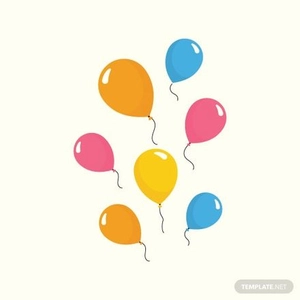Birthday Balloons Vector