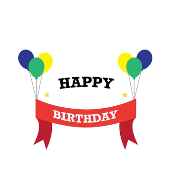 Free Birthday Banner Vector Template to Edit Online