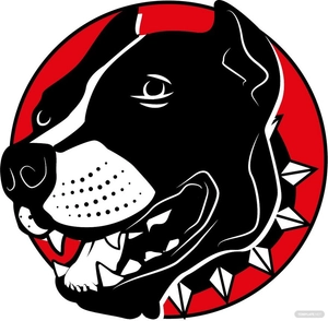 Dog Head Vector template