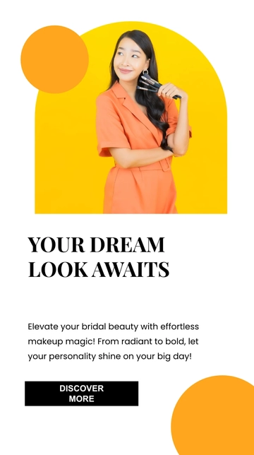 Free Bridal Makeup Artist Instagram Story Template to Edit Online