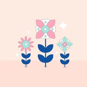 Modern Flower Illustration