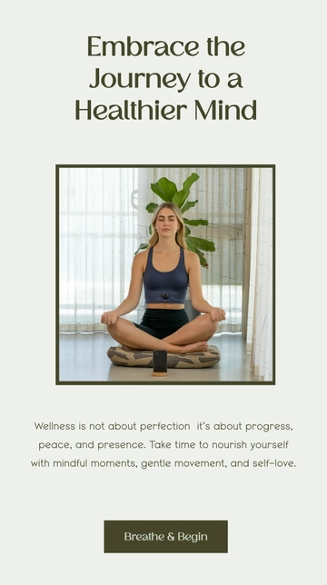 Free Wellness Instagram Story Template to Edit Online