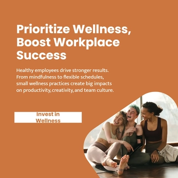 Free Wellness Linkedin Post Template to Edit Online