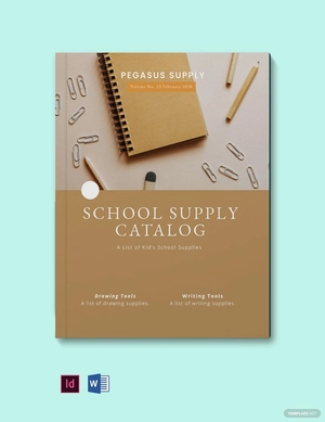 School Supply Catalog Template