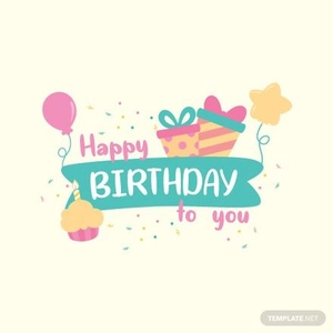 Kids Happy Birthday Vector