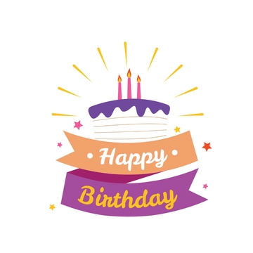 Free Happy Birthday Sign Clipart Template to Edit Online