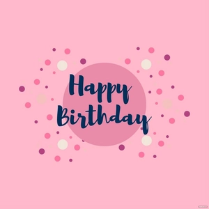 Happy Birthday Pink Glitter Vector
