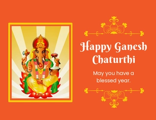 Happy Ganesh Chaturthi Flyer Template