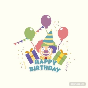 Funny Happy Birthday Vector