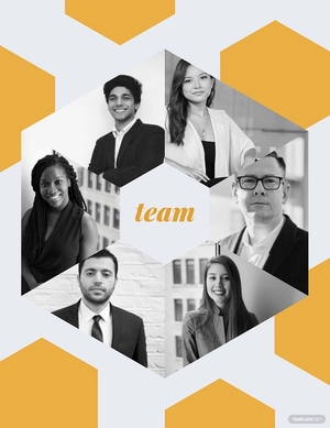 Team Photo Collage Template