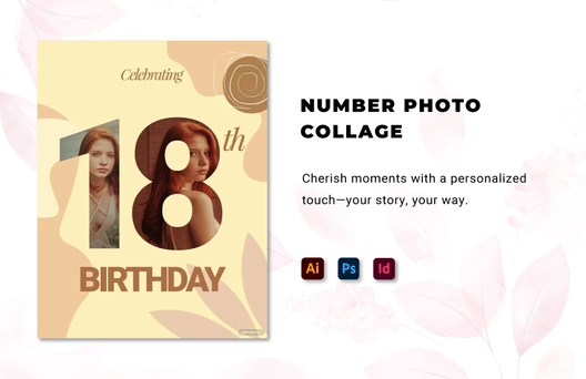 Number Photo Collage