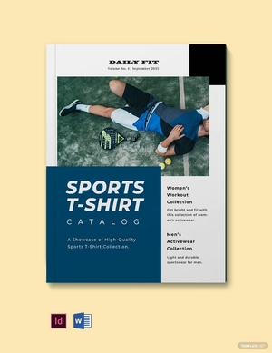 Sports T Shirt Catalog Template