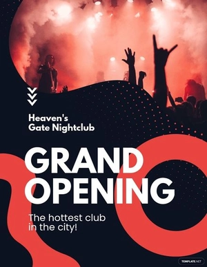 Night Club Grand Opening Flyer Template