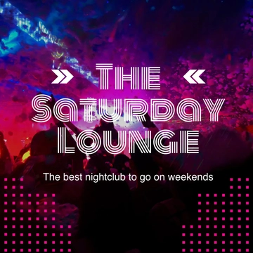 Free Saturday Night Club Linkedin Post Template to Edit Online