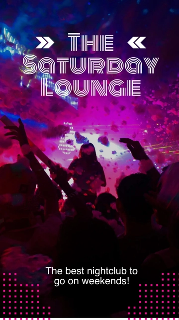 Free Saturday Night Club Snapchat Geofilter Template to Edit Online
