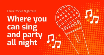 Free Karaoke Nightclub Facebook Post Template to Edit Online