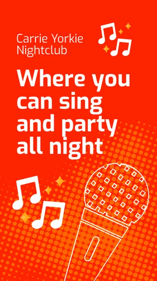 Free Karaoke Nightclub Whatsapp Post Template to Edit Online