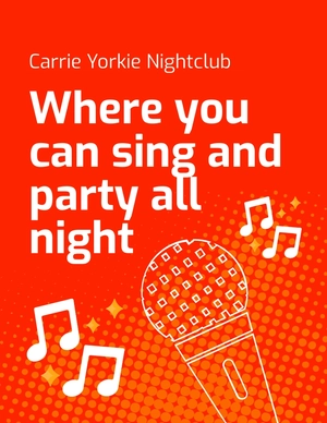 Karaoke Nightclub Flyer Template