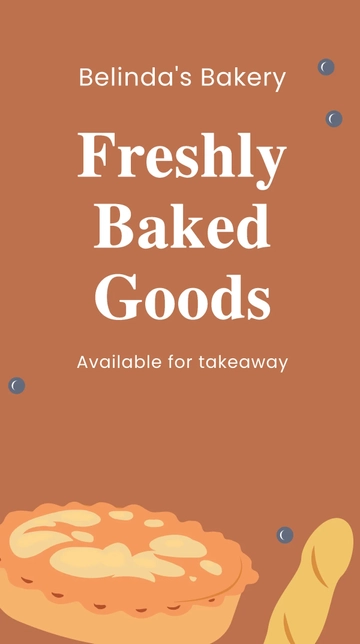 Free Bakery Takeaway Instagram Story Ad Template to Edit Online