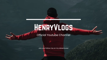 Free Vlog Youtube Banner Template to Edit Online