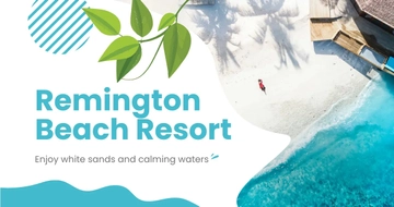 Free Beach Vacation Facebook Post Template to Edit Online