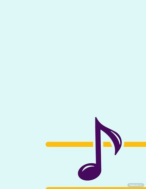 Single Music Note Vector