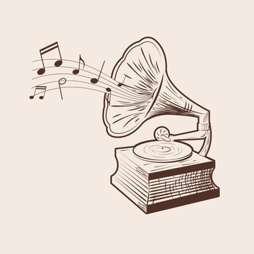 Free Vintage Music Box Clipart Template to Edit Online