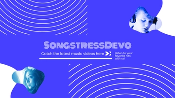 Free Music Youtube Banner Template to Edit Online