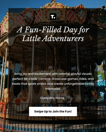 Free Kids Carnival Instagram Post Template to Edit Online