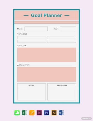 Basic Simple Goal Planner Template