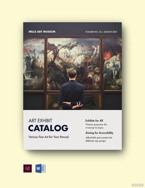 Art Museum Catalog Template