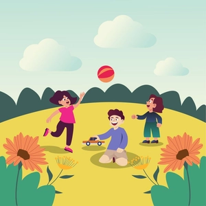 Cartoon Kids Illustration