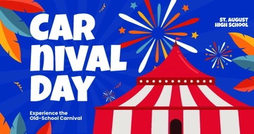 Free School Carnival Facebook Post Template to Edit Online
