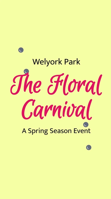 Free Spring Carnival Whatsapp Post Template to Edit Online