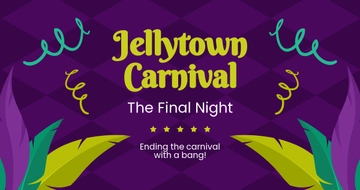 Free Carnival Night Facebook Post Template to Edit Online