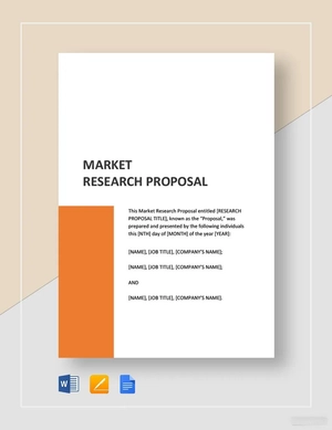 Market Research Proposal Template