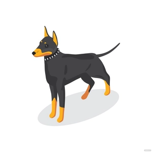 Isometric Dog Vector