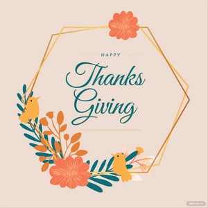 Happy Thanksgiving Wreath Vector