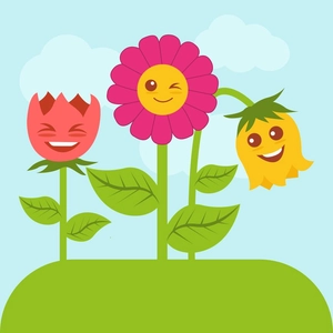 Cartoon Flower Illustration